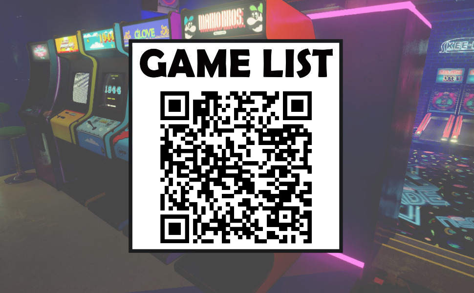 Escanea el código QR para descargar el listado de todos los juegos incluídos